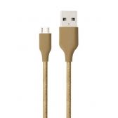 Esmigo Cabo Micro Usb De Nylon Trancado Golden - Unidade