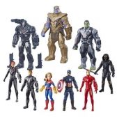 Kit Bonecos Vingadores Com 9 Personagens - Vingadores Ultimato - Avengers Endgame