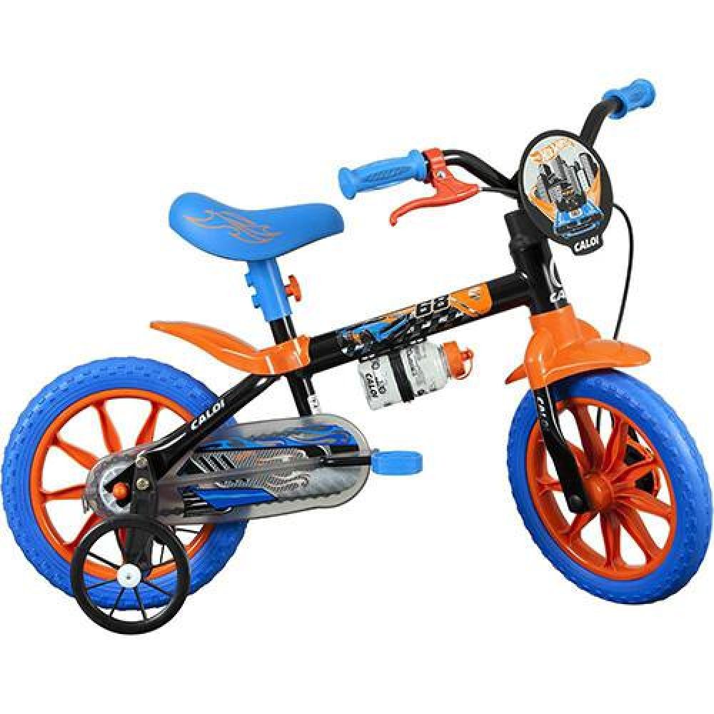 Bicicleta Caloi Hot Wheels Aro 12 - Preto