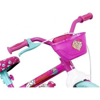 Bicicleta Infantil Caloi Barbie Aro 12 T9 V1 Rosa