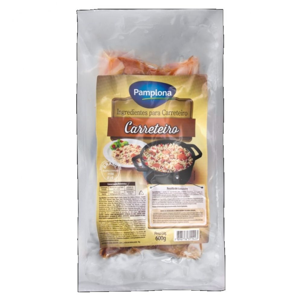 Ingredientes Para Carreteiro Pamplona Pacote 600g