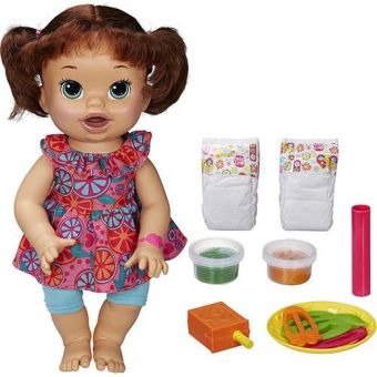 Boneca Baby Alive Comilona Morena - Hasbro