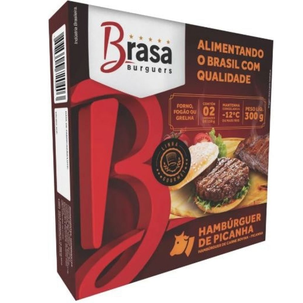Hamburguer De Picanha Brasa Burgueres 300gr