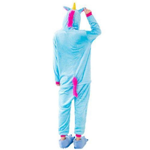 Kit Pijama Fantasia- Kigurumi Unicórnio com Pantufa Pata