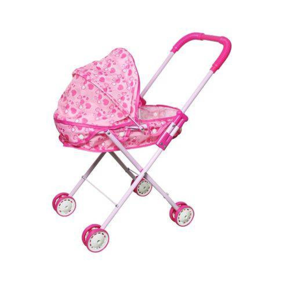 Carrinho Boneca Brinquedo Infantil Moises Berço Dobravel Dm