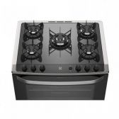 Fogão 5 Bocas Electrolux Mesa em Vidro Temperado Automático Bivolt Silver