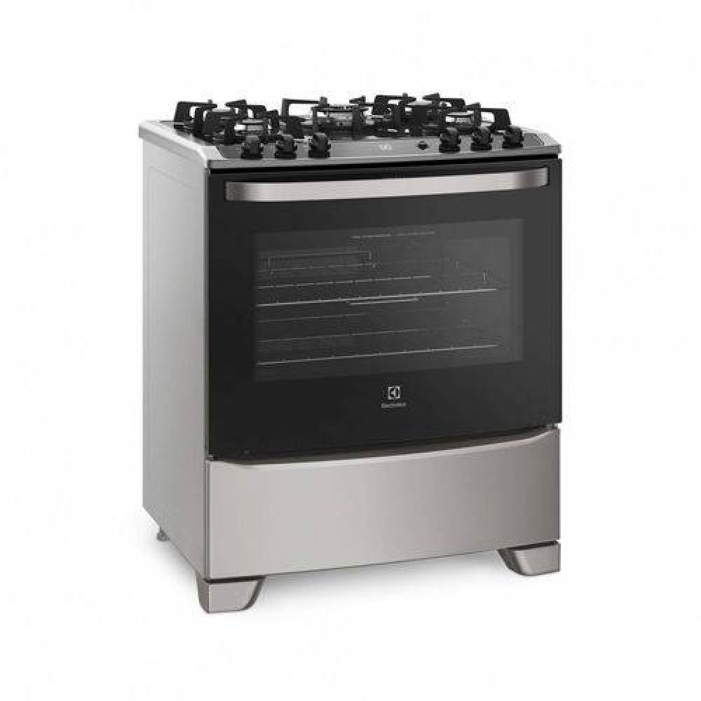 Fogão 5 Bocas Electrolux Mesa em Vidro Temperado Automático Bivolt Silver