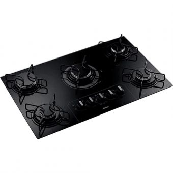 Cooktop à Gás Consul 5 Bocas CD075 Acendimento Inteligente Preto
